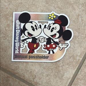 Disney Mickey and Minnie Annual Passholder Magnet